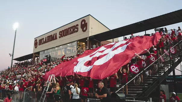 Wide shot of the crowd at John Crain Field