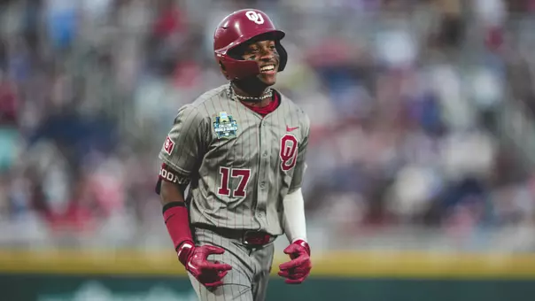 Dasan Harris rounds third base after hitting one of his two home runs in an 11-4 win against Georgia
