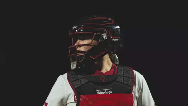 Picture of Kendall Wells in catcher's gear