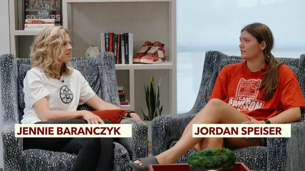 Photo screenshot of Jennie Baranczyk and Jordan Speiser