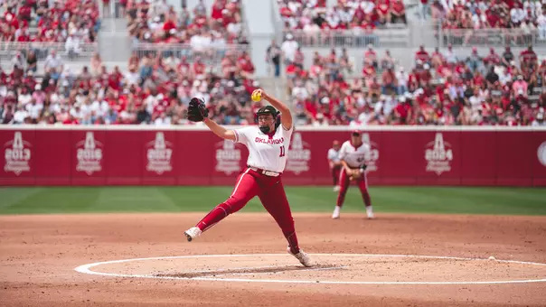 Kierston Deal pitching during a game at Love's Field as a senior