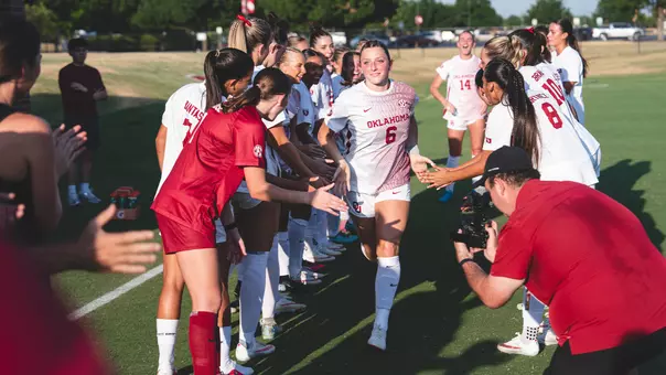 Kayla Keefer pregame during introductions