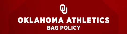 Oklahoma Athletics Bag Policy Header Banner