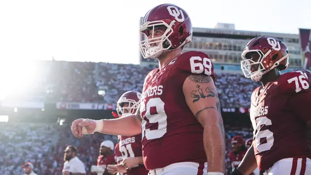 Jake Maikkula prepares for Oklahoma's game against New Mexico on Sept. 19, 2026 at Gaylord Family - Oklahoma Memorial Stadium