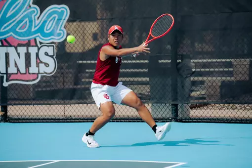 Asahi Harazaki During ITA All-American Championships