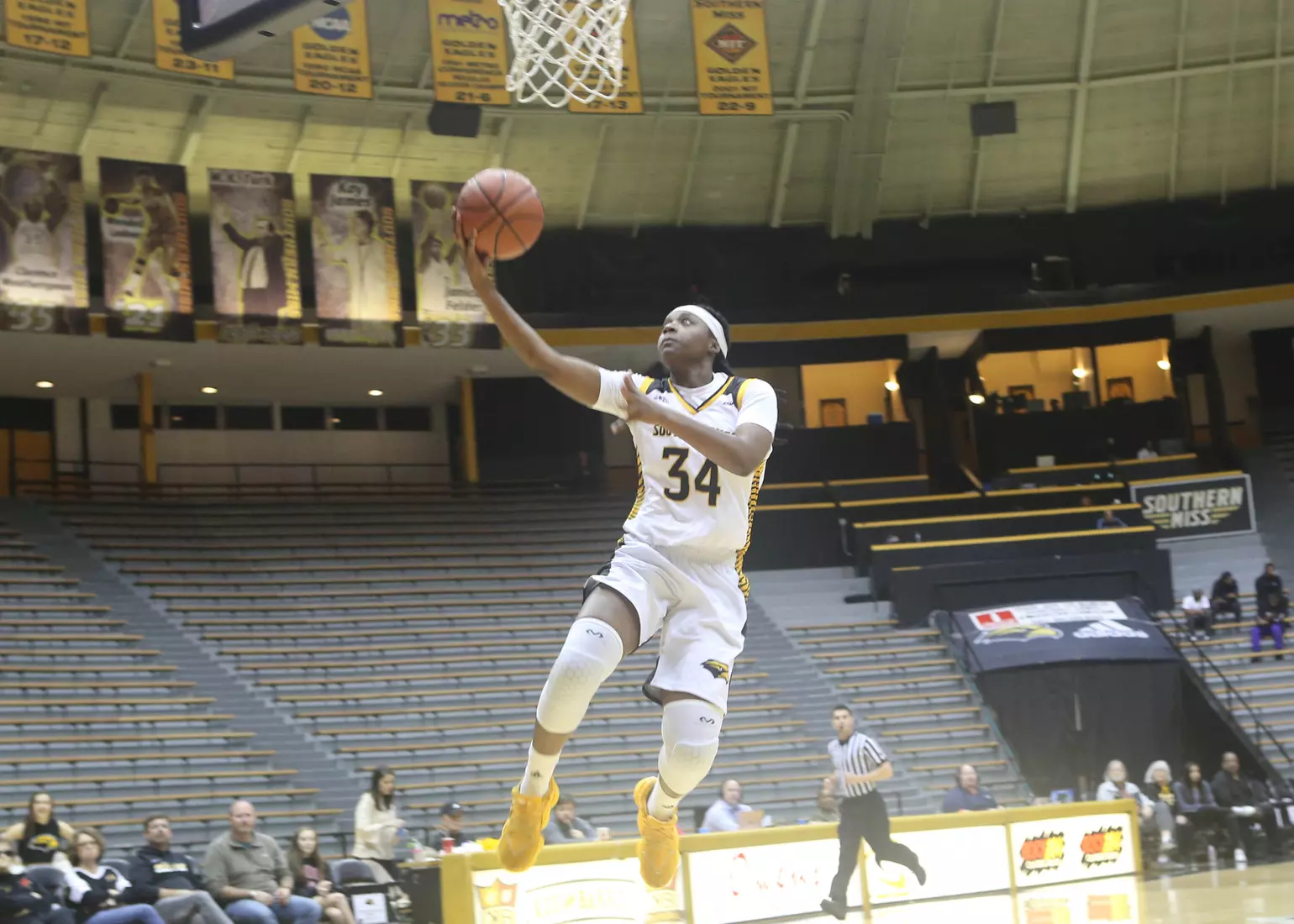 Women's Basketball Action vs UTEP USM Respect Leaphart (34) USM