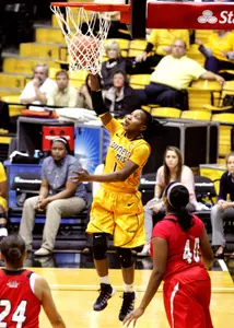 Jamierra Faulkner connected a school record eigth three-pointers while tying a career high with 36 points