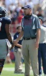 Luke Meadows spent the last two seasons as the offensive line coach at Florida Atlantic.