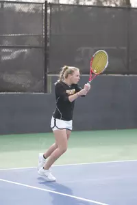 Carolin Drescher won her match in straight sets