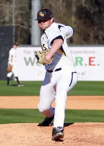 Cameron Giannini threw six strong innings for the Golden Eagles.