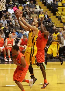 Aaron Brown tallied 16 points for the Golden Eagles.