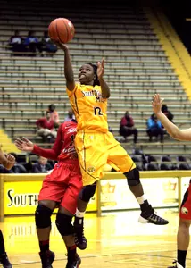 Brittanny Dinkins had four steals in the second half