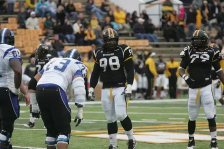 Khyri Thornton was selected in the third round by the Green Bay Packers.