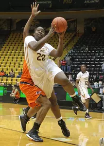 Kierra Jordan scored a team-best 14 points to go with seven rebounds