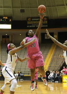 Kierra Jordan recorded her second double-double with 12 points and a career-high 14 rebounds