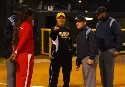 Head coach Wendy Hogue recorded her first home victory at Southern Miss.