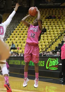 Brittanny Dinkins came off the bench to score 10 points