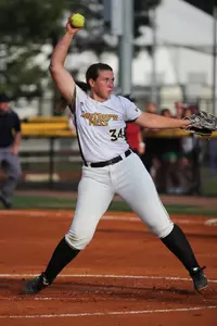 Samantha Robles recorded a career-high eight strikeouts in the win.