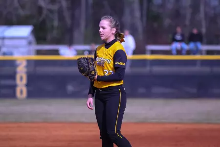 Jillian Johnson tossed 6.1 scoreless innings in the game.