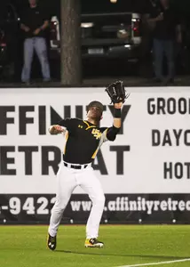 Dylan Burdeaux notched his first outfield assist on the year on Wednesday against Tulane.