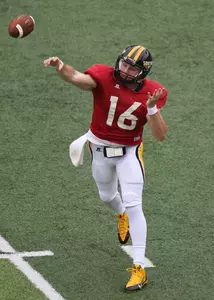 Quarterback Tyler Matthews led the White Team to a 22-14 victory in the Spring Game.