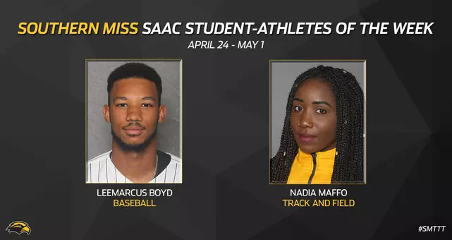 Boyd, Maffo voted as SAAC Players of the Week
