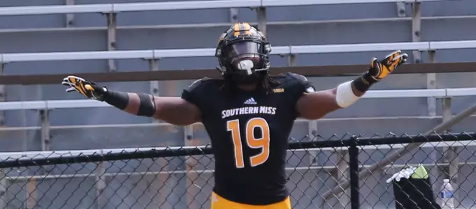 Southern Miss Wide Receiver Jackson Brownlee (17) reacts to an incomplete pass against Tulane in an NCAA college football game in Hattiesburg, Miss., Saturday, Sept. 26, 2020. (Photo by Joe Harper/bgnphoto.com)