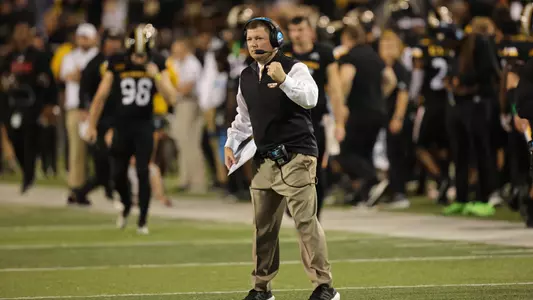 Southern Miss Golden Eagles head coach Will Hall in a game between the Southern Miss Golden Eagles and the Louisiana Ragin Cajuns. Saturday, October 27, 2022 (Photo by Joe Harper/BigGold Photinography)