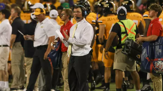 Southern Miss Golden Eagles head coach Will Hall in a game between the Southern Miss Golden Eagles and the Liberty Flames. Saturday, September 3, 2022 (Photo by Joe Harper/BigGold Photinography)