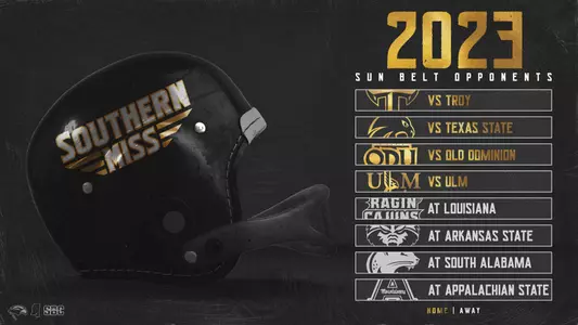 2023 Southern Miss Football Sun Belt Opponents
