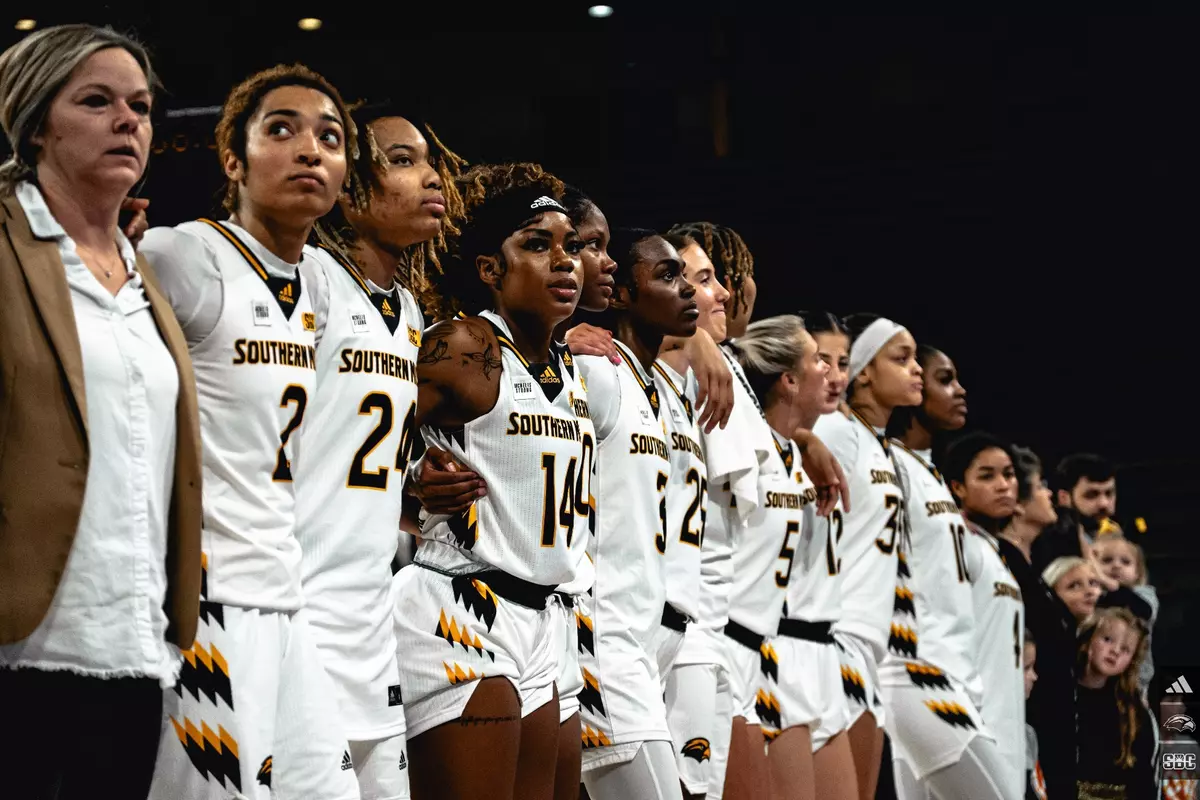 Southern Miss WBB after action against Samford