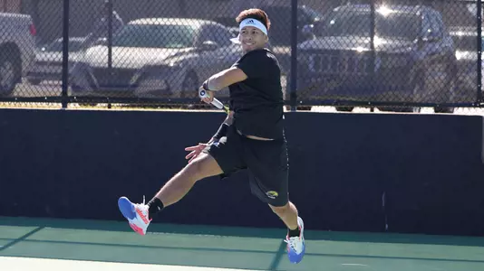 Men's Tennis Action vs Alcorn