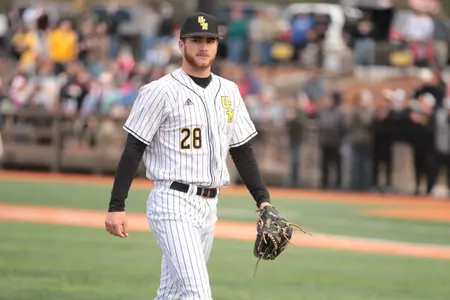 Tanner Hall (28) After Striking Out a Batter Against Liberty