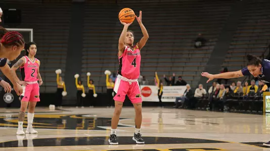 Southern Miss Lady Eagles guard Lani Cornfield (4) shoots a free throw in a game between the Southern Miss Golden Eagles and the Old Dominion Monarchs . February 2, 2023 (Joe Harper/bgnphoto.com)