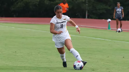 Southern Miss vs Northwestern State compete in NCAA Soccer Match. August 31, 2023 (Joe Harper/bgnphoto.com)