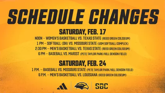 2024 February Home Game TIme Changes