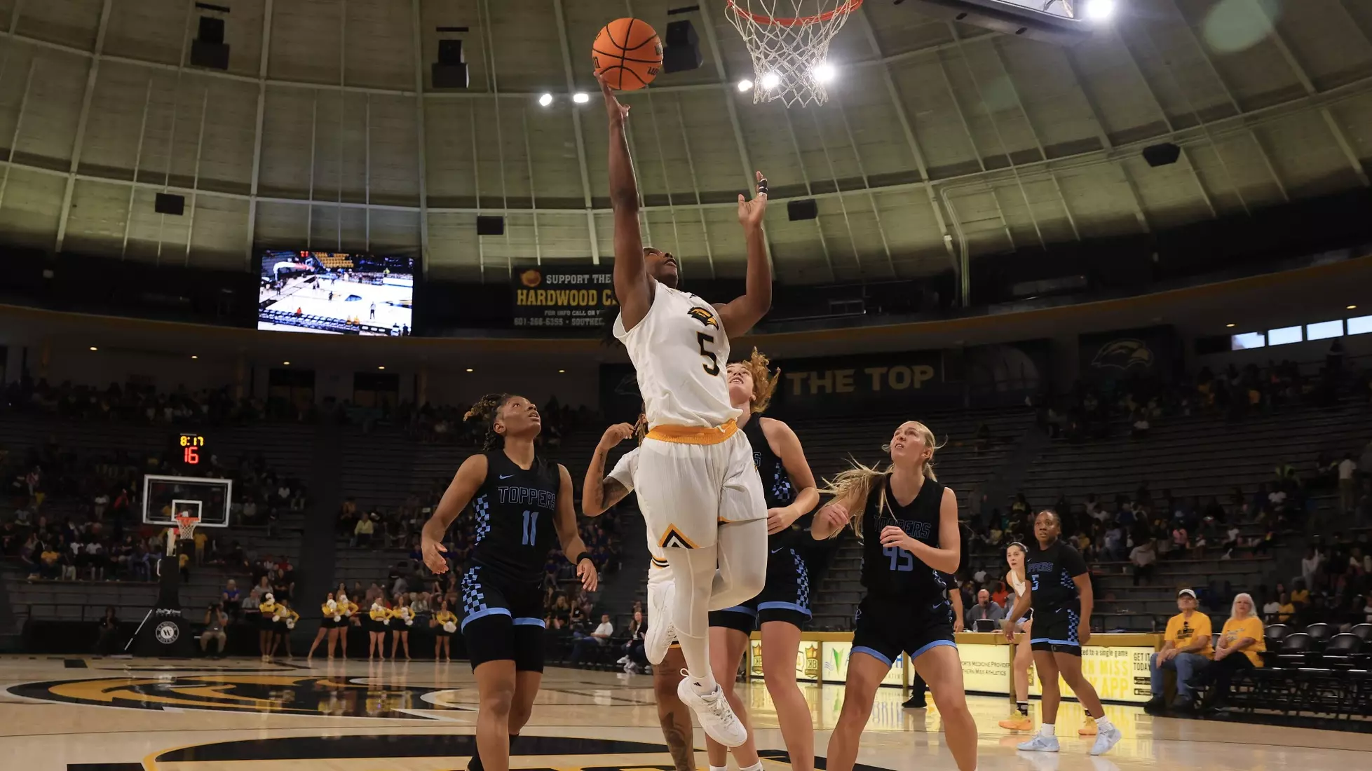 Women’s Basketball action In a game between the Southern MissGolden Eagles and the Mississippi College in a NCAA Football game. November 8, 2024 (Joe Harper/bgnphoto.com)
