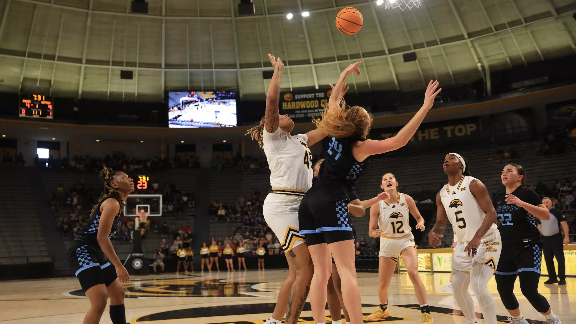 Women’s Basketball action In a game between the Southern MissGolden Eagles and the Mississippi College in a NCAA Football game. November 8, 2024 (Joe Harper/bgnphoto.com)