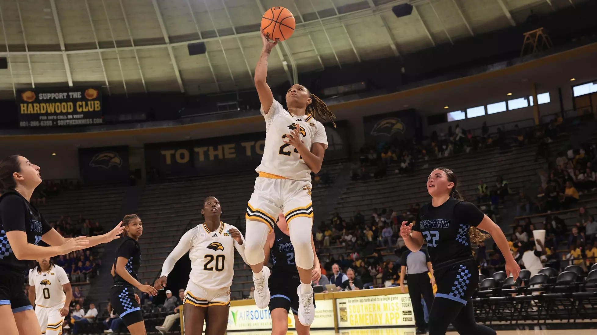 Women’s Basketball action In a game between the Southern MissGolden Eagles and the Mississippi College in a NCAA Football game. November 8, 2024 (Joe Harper/bgnphoto.com)