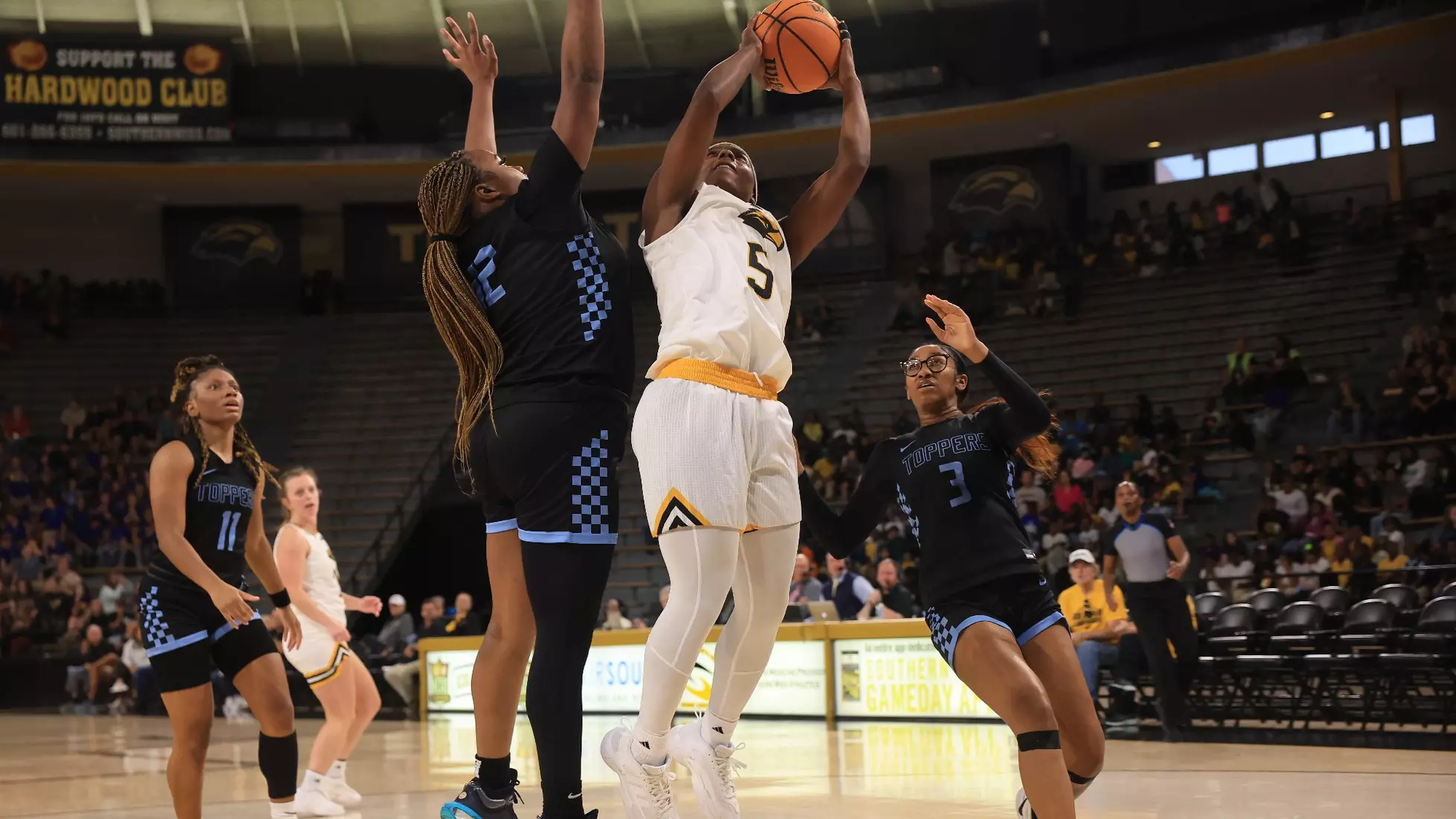 Women’s Basketball action In a game between the Southern MissGolden Eagles and the Mississippi College in a NCAA Football game. November 8, 2024 (Joe Harper/bgnphoto.com)