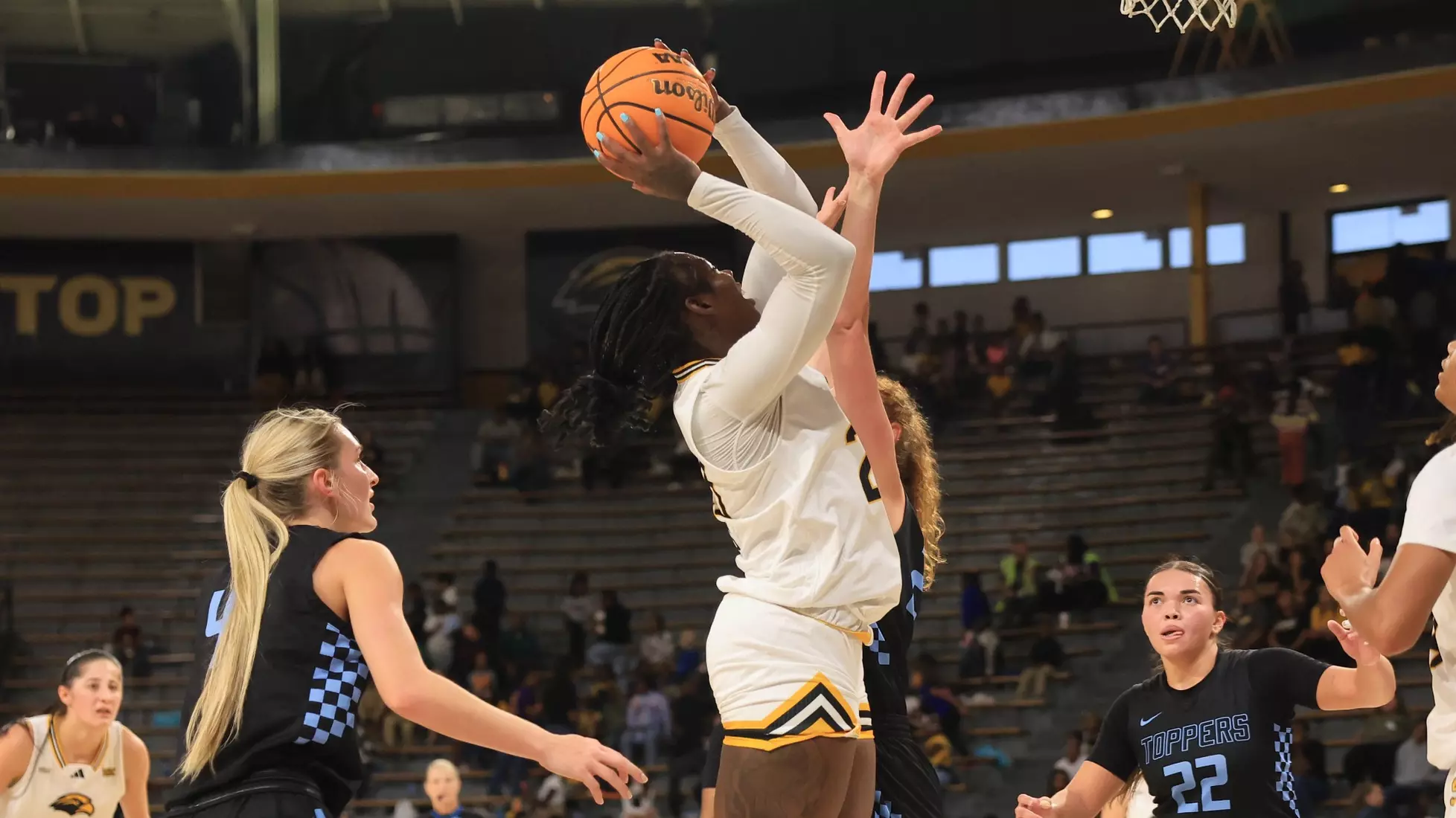 Women’s Basketball action In a game between the Southern MissGolden Eagles and the Mississippi College in a NCAA Football game. November 8, 2024 (Joe Harper/bgnphoto.com)