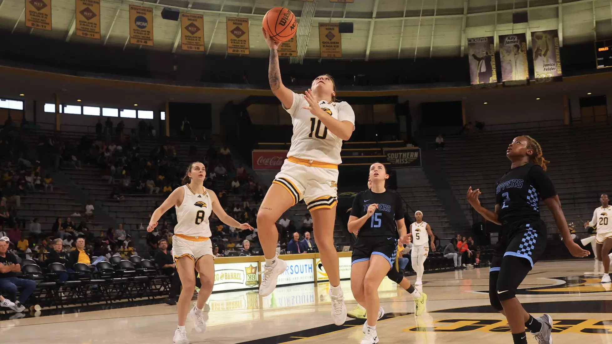 Women’s Basketball action In a game between the Southern MissGolden Eagles and the Mississippi College in a NCAA Football game. November 8, 2024 (Joe Harper/bgnphoto.com)