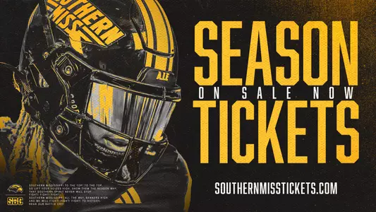 2024 Southern Miss Season Tickets on Sale Graphic