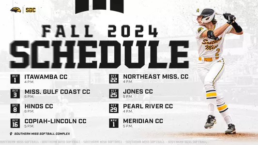Softball 2024 Fall Schedule