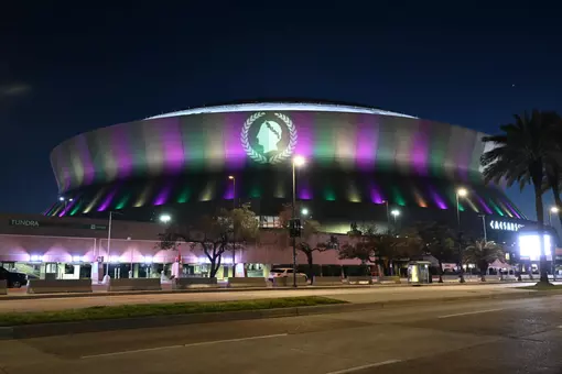 Superdome in Mardi Gras