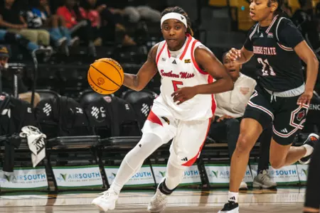 Bre Sutton (5) against Arkansas State