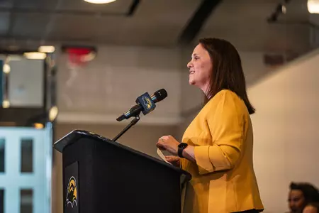 Missy Bilderback at the Podium