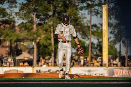 JB walks off after striking out the side
