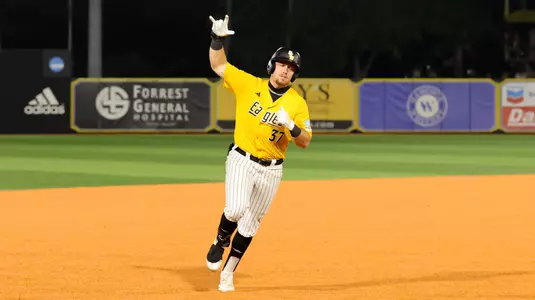 Baseball Action in a NCAA Regional Baseball game between Southern Miss and Miami  and  in the NCAA  baseball game.  June 2, 2025 (Joe Harper/bgnphoto.com)
