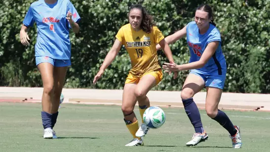 Southern Miss Soccer Action vs Ole Miss. August 24, 2025 (Joe Harper/bgnphoto.com)
